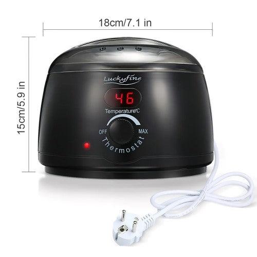 Wax Warmer, Hair Removal Kit with Adjustable Temperature, 4 Flavors, 10 Wax Applicator Sticks, Wax Heater for Body Armpits, Eyebrows, Face, Legs, Bikini - Toytexx Wax Warmer, Hair Removal Kit with Adjustable Temperature, 4 Flavors, 10 Wax Applicator Sticks, Wax Heater for Body Armpits, Eyebrows, Face, Legs, Bikini - Toytexx